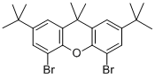 Structure of 4,5-DIBROMO-2,7-DI-TERT-BUTYL-9,9-DIMETHYLXANTHENE