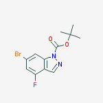 Structure of 1-Boc-6-broMo-4-fluoro-1H-indazole