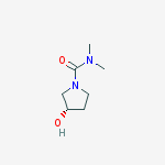 (S)-3-羟基-N,N-二甲基吡咯烷-1-甲酰胺结构式