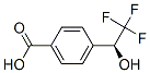 Structure of BENZOIC ACID 4-(2,2,2-TRIFLUORO-1-HYDROXYETHYL)-,(S)-