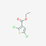 Structure of ethyl 2,5-dichlorothiophene-3-carboxylate