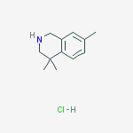 Structure of 4,4,7-Trimethyl-1,2,3,4-tetrahydroisoquinoline hydrochloride