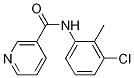 3-Pyridinecarboxamide, N-(3-chloro-2-methylphenyl)-结构式