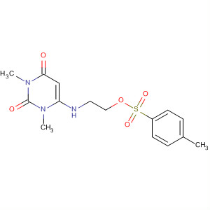 Structure of 2,4(1H,3H)-Pyrimidinedione,1,3-dimethyl-6-[[2-[[(4-methylphenyl)sulfonyl]oxy]ethyl]amino]-