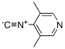 Pyridine,4-isocyano-3,5-dimethyl-结构式