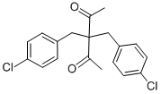 Structure of 3,3-BIS(4-CHLOROBENZYL)-2,4-PENTANEDIONE