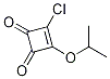 Structure of 3-CHLORO-4-ISOPROPOXYCYCLOBUTENE-1,2-DIONE