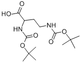 2,4-双叔丁氧羰基氨基-丁酸结构式