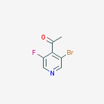 Structure of 1-(3-bromo-5-fluoropyridin-4-yl)ethanone