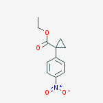 Structure of ethyl 1-(4-nitrophenyl)cyclopropanecarboxylate