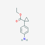 Structure of ethyl 1-(4-aminophenyl)cyclopropanecarboxylate