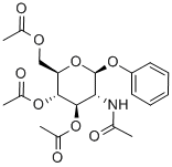 PHENYL 2-ACETAMIDO-3,4,6-TRI-O-ACETYL-2-DEOXY-BETA-D-GLUCOPYRANOSIDE结构式