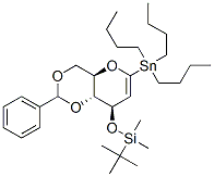 Structure of 4,6-O-benzylidene-3-O-tert-butyldimethylsilyl-1-tributylstannylglucal