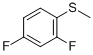 Structure of 2,4-difluoro-1-methylsulfanylbenzene