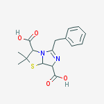 Structure of 5-benzyl-2,2-dimethyl-2,3,7,7a-tetrahydroimidazo[5,1-b][1,3]thiazole-3,7-dicarboxylic acid