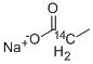 Structure of PROPIONIC ACID SODIUM SALT, [2-14C]