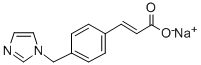 Chemical structure of Ozagrel sodium