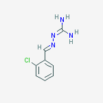 (2E)-2-(2-Chlorobenzylidene)hydrazinecarboximidamide结构式