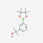 2-(3-(4,4,5,5-Tetramethyl-1,3,2-dioxaborolan-2-yl)phenyl)propan-2-ol结构式