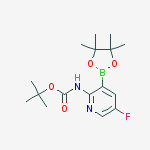 Structure of 2-TERT-BUTYLOXYCARBONYLAMINO-5-FLUOROPYRIDINE-3-BORONIC ACID PINACOL ESTER