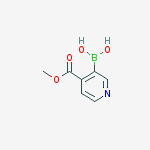 Structure of (4-(Methoxycarbonyl)pyridin-3-yl)boronic acid