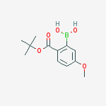 [5-methoxy-2-[(2-methylpropan-2-yl)oxycarbonyl]phenyl]boronic Acid结构式