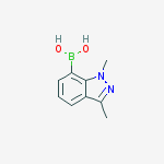 Structure of 1,3-DIMETHYL-1H-INDAZOLE-7-BORONIC ACID