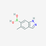 Structure of 5-Methyl-1H-indazole-6-boronic acid