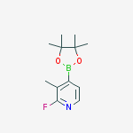 Structure of 2-Fluoro-3-methyl-4-(4,4,5,5-tetramethyl-1,3,2-dioxaborolan-2-yl)pyridine