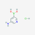 5-aminopyridin-3-ylboronic acid HCL结构式