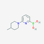 Structure of (6-(4-Methylpiperidin-1-yl)pyridin-2-yl)boronic acid