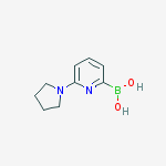 Structure of (6-pyrrolidin-1-ylpyridin-2-yl)boronic Acid