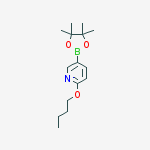 Structure of 2-Butoxy-5-(4,4,5,5-tetramethyl-1,3,2-dioxaborolan-2-yl)pyridine