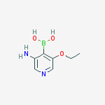 (3-Amino-5-ethoxypyridin-4-yl)boronic acid结构式