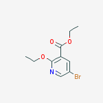 Ethyl 5-bromo-2-ethoxy-pyridine-3-carboxylate结构式