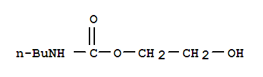Structure of carbamic acid, N-butyl-, 2-hydroxyethyl ester