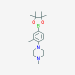 Structure of 1-methyl-4-(2-methyl-4-(4,4,5,5-tetramethyl-1,3,2-dioxaborolan-2-yl)phenyl)piperazine