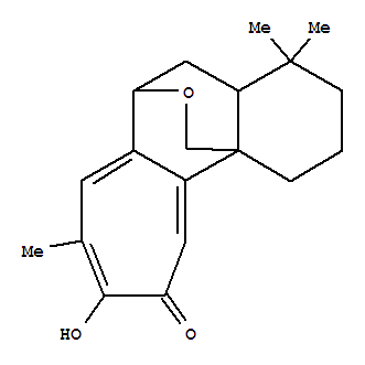 Structure of 6,11b-(Epoxymethano)-11bH-cyclohepta[a]naphthalen-10(1H)-one,2,3,4,4a,5,6-hexahydro-9-hydroxy-4,4,8-trimethyl-, [4aS-(4aa,6b,11bb)]-