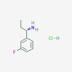 Structure of (S)-1-(3-Fluorophenyl)propan-1-amine hydrochloride