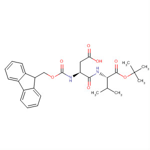 Structure of L-Valine, N-[N-[(9H-fluoren-9-ylmethoxy)carbonyl]-L-a-aspartyl]-,4-(1,1-dimethylethyl) ester