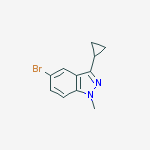 5-Bromo-3-cyclopropyl-1-methyl-1H-indazole结构式
