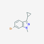 6-Bromo-3-cyclopropyl-1-methyl-1H-indazole结构式