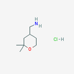 Structure of (2,2-Dimethyltetrahydro-2H-pyran-4-yl)methanamine hydrochloride