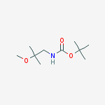 Structure of tert-butyl 2-Methoxy-2-MethylpropylcarbaMate