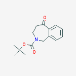 Structure of tert-butyl 5-oxo-4,5-dihydro-1H-benzo[c]azepine-2(3H)-carboxylate