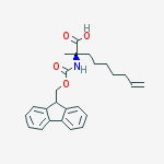 Structure of (R)-N-FMoc-2-(6'-heptenyl)alanine