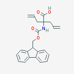 2-Allyl-2-{[(9H-fluoren-9-ylmethoxy)carbonyl]amino}-4-pentenoic a cid结构式