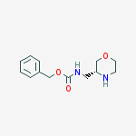 (R)-3-N-Cbz-amimethylmorpholine结构式