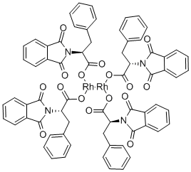 Structure of DIRHODIUM TETRAKIS[N-PHTHALOYL-(S)-PHENYLALANINATE] ETHYL ACETATE ADDUCT
