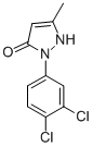 Structure of 2-(3,4-dichlorophenyl)-2,4-dihydro-5-methyl-3H-pyrazol-3-one